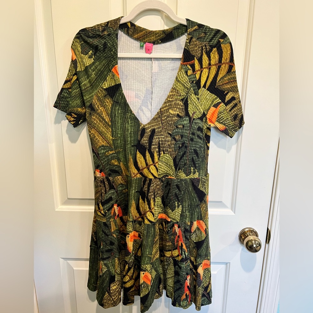 FARM Rio Tropical Print Mini Dress